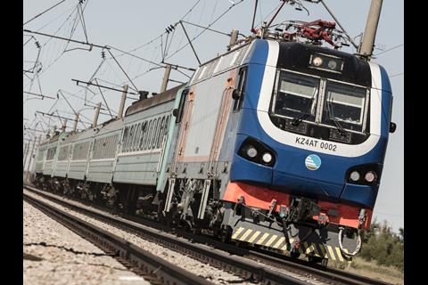 There are currently 20 Alstom/EKZ KZ4AT passenger locomotives in service with KTZ.